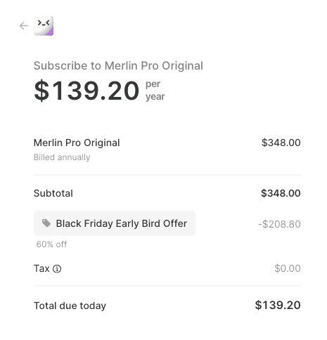 Merlin Black Friday Promo
