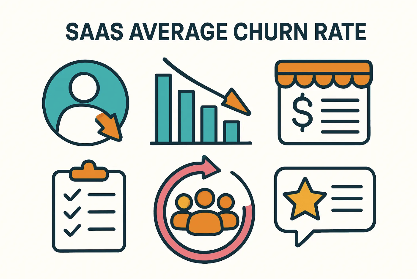 Saas average churn rate for apps
